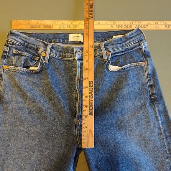 Citizens of Humanity Charlotte Jeans Womens 31 High Rise Straight Button Fly - Picture 3 of 10